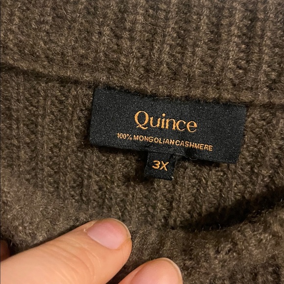 Mongolian Cashmere Fisherman Crewneck Sweater (3X) - Picture 4 of 5